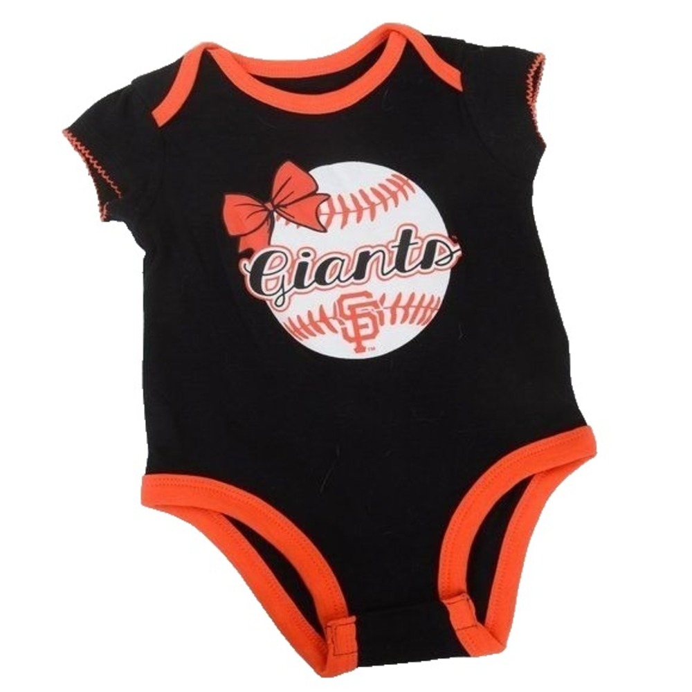 MLB San Francisco Giants Infant Girl One Piece Romper 6-9 Months
